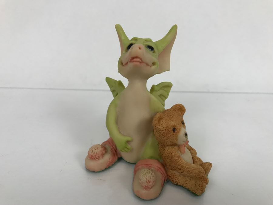 Hand Signed By Real Musgrave 10/92 - Whimsical World Of Pocket Dragons - Drowsy Dragon - 1989 LLLLL - Copyright Real Musgrave [MV $80-$110 Unsigned] [Photo 3]