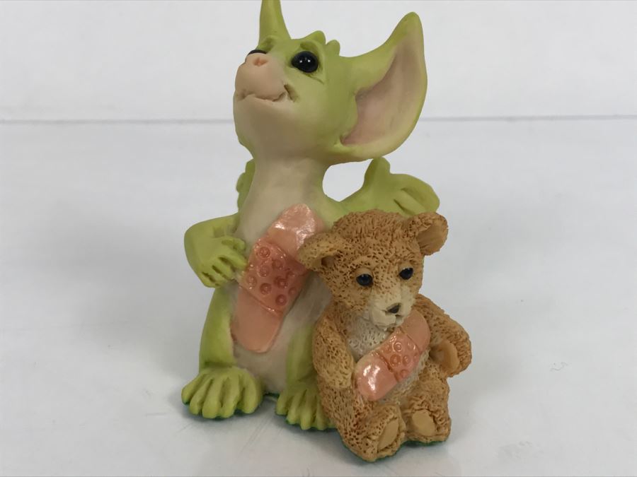 Hand Signed By Real Musgrave Pocket Dragon Figurine 1/94 - Whimsical World Of Pocket Dragons - We’re Very Brave - 1992 Real Musgrave, CWS, LOL Limited - Hand Made in UK [Photo 13]