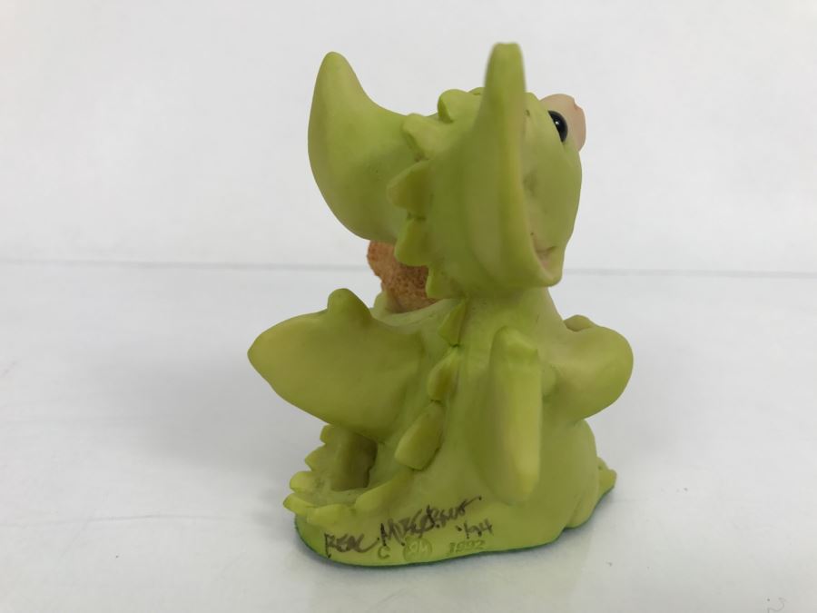 Hand Signed By Real Musgrave Pocket Dragon Figurine 1/94 - Whimsical World Of Pocket Dragons - We’re Very Brave - 1992 Real Musgrave, CWS, LOL Limited - Hand Made in UK [Photo 7]