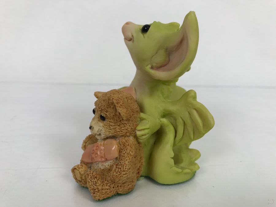 Hand Signed By Real Musgrave Pocket Dragon Figurine 1/94 - Whimsical World Of Pocket Dragons - We’re Very Brave - 1992 Real Musgrave, CWS, LOL Limited - Hand Made in UK [Photo 5]