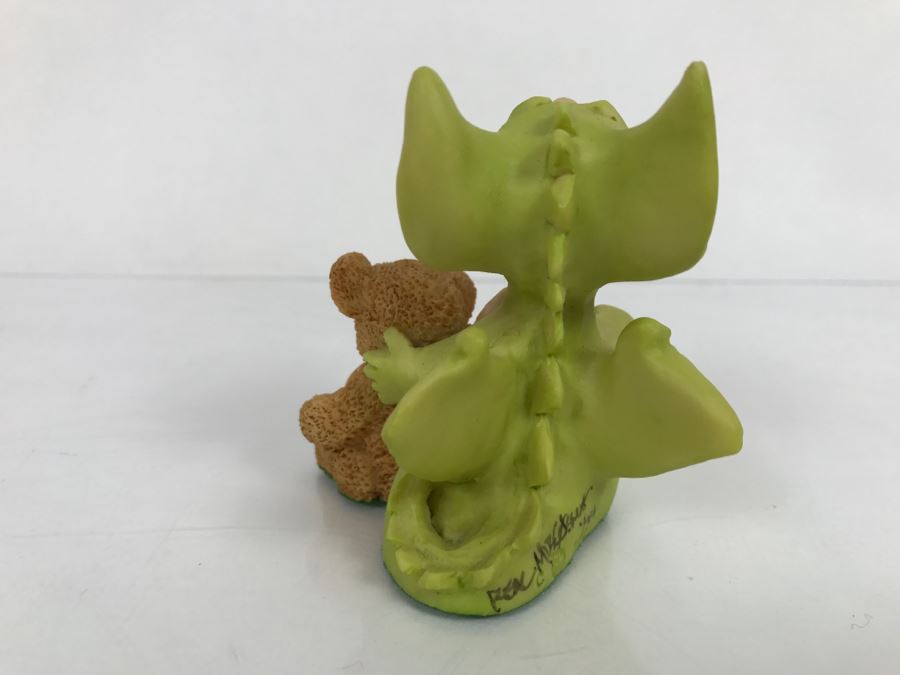 Hand Signed By Real Musgrave Pocket Dragon Figurine 1/94 - Whimsical World Of Pocket Dragons - We’re Very Brave - 1992 Real Musgrave, CWS, LOL Limited - Hand Made in UK [Photo 6]