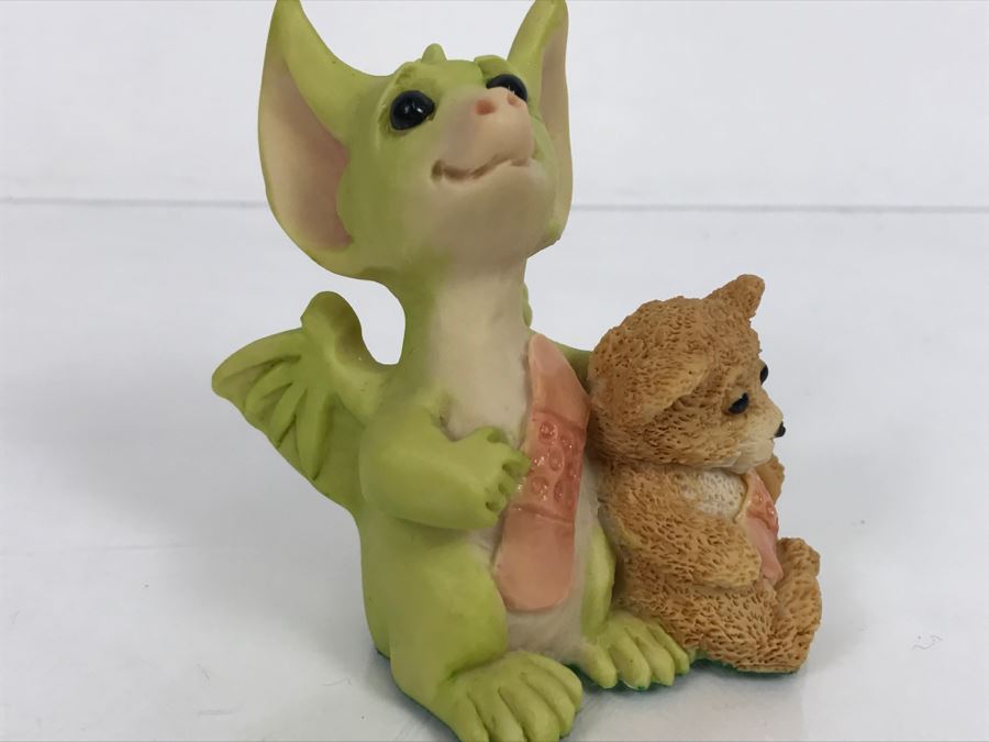 Hand Signed By Real Musgrave Pocket Dragon Figurine 1/94 - Whimsical World Of Pocket Dragons - We’re Very Brave - 1992 Real Musgrave, CWS, LOL Limited - Hand Made in UK [Photo 11]