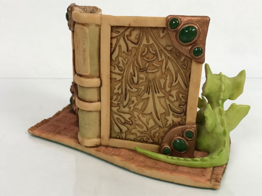 Hand Signed By Real Musgrave Pocket Dragon Figurine 10/92 - Whimsical World Of Pocket Dragons - Counter Sign - 1989 - Lilliput Lane Land Of Legend Limited - Hand Made in UK - [Market Value $250-$400 Unsigned] (All Following Market Values Are From 2014) [Photo 7]