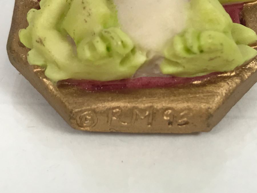 Hand Signed By Real Musgrave 1/94 - Whimsical World Of Pocket Dragons - Pin - Little Jewel - 1993 RM, LOL [MV $40-$60 Unsigned] [Photo 4]