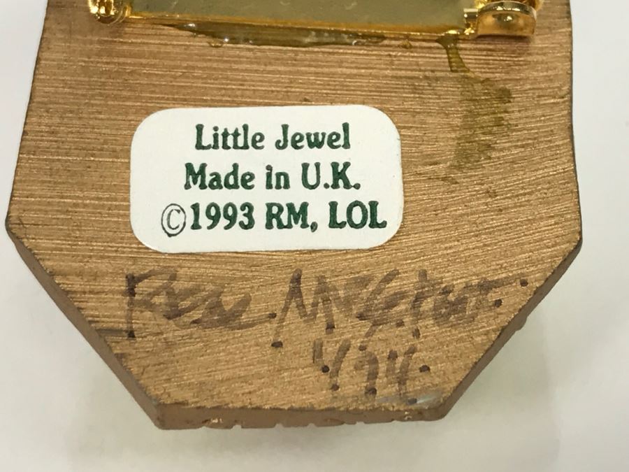 Hand Signed By Real Musgrave 1/94 - Whimsical World Of Pocket Dragons - Pin - Little Jewel - 1993 RM, LOL [MV $40-$60 Unsigned] [Photo 9]