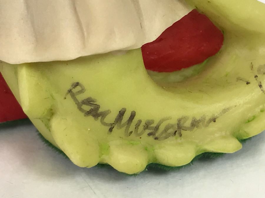 Hand Signed By Real Musgrave Pocket Dragon Figurine 1/94 - Whimsical World Of Pocket Dragons - Christmas Angel 1993 - 1993 Real Musgrave, CWS, LOL Limited - Hand Made in UK [MV $125-$150 Unsigned] [Photo 9]