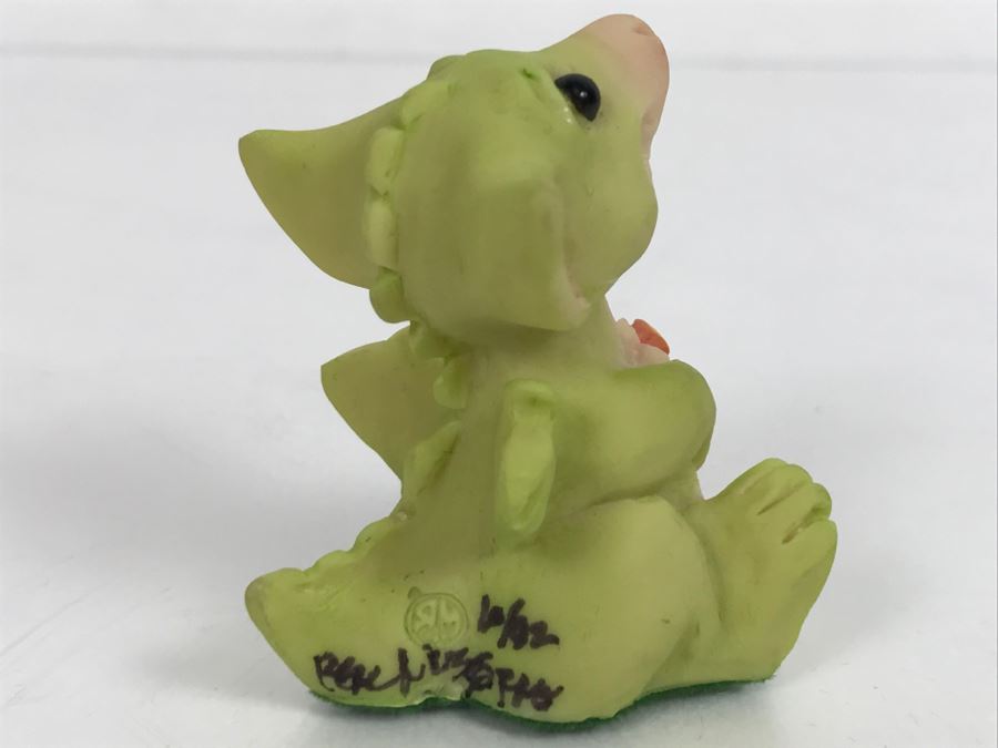Hand Signed By Real Musgrave 10/92 - Whimsical World Of Pocket Dragons - Pocket Posey - 1992 LOL - Made In UK [MV $30-$50 Unsigned] [Photo 6]