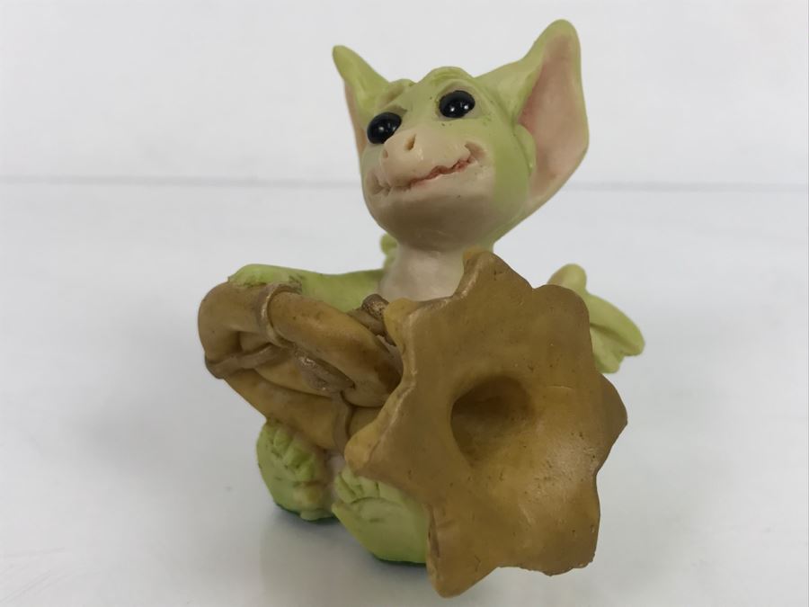 Hand Signed By Real Musgrave 10/92 - Whimsical World Of Pocket Dragons - Practice Makes Perfect - 1991 LLLLL - Made in UK [MV $80-$100 Unsigned] [Photo 5]