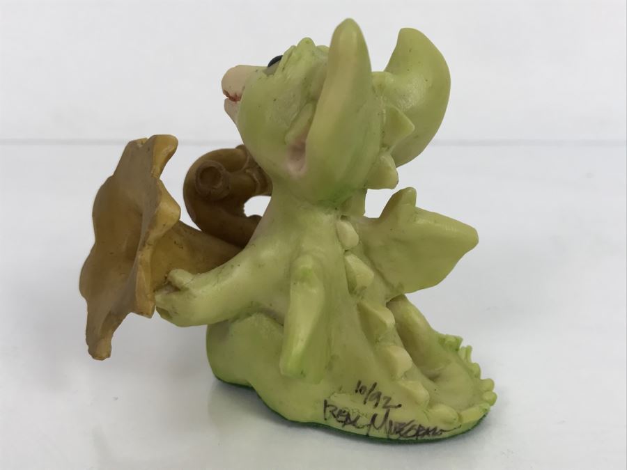 Hand Signed By Real Musgrave 10/92 - Whimsical World Of Pocket Dragons - Practice Makes Perfect - 1991 LLLLL - Made in UK [MV $80-$100 Unsigned] [Photo 8]