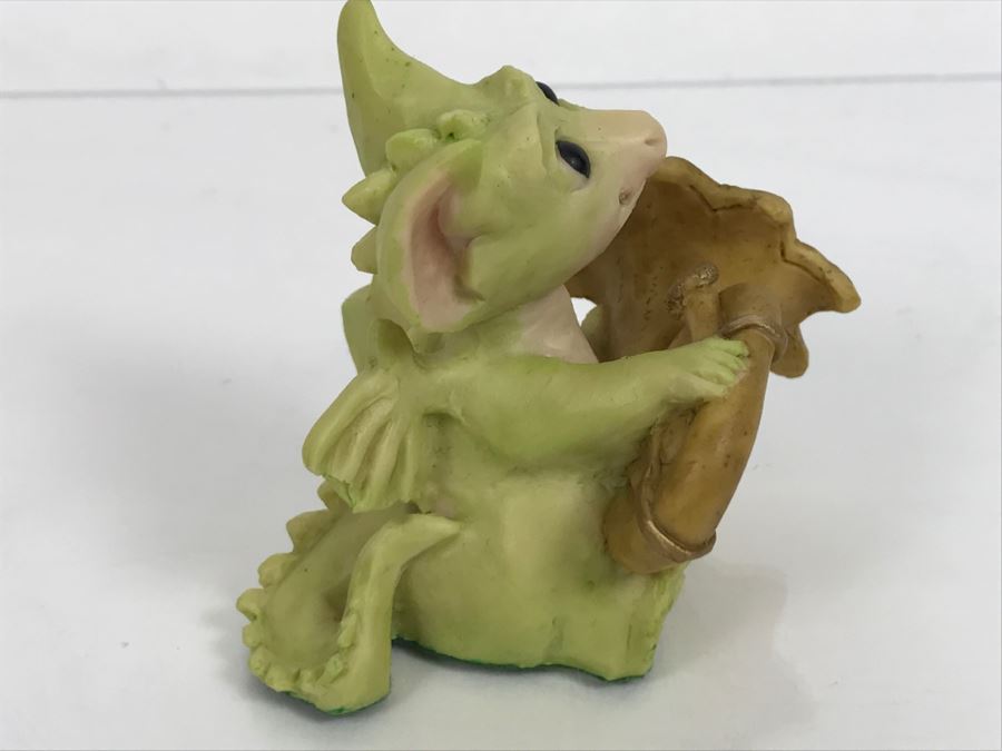 Hand Signed By Real Musgrave 10/92 - Whimsical World Of Pocket Dragons - Practice Makes Perfect - 1991 LLLLL - Made in UK [MV $80-$100 Unsigned] [Photo 12]