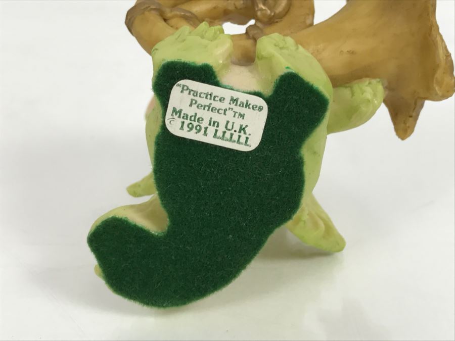 Hand Signed By Real Musgrave 10/92 - Whimsical World Of Pocket Dragons - Practice Makes Perfect - 1991 LLLLL - Made in UK [MV $80-$100 Unsigned] [Photo 13]