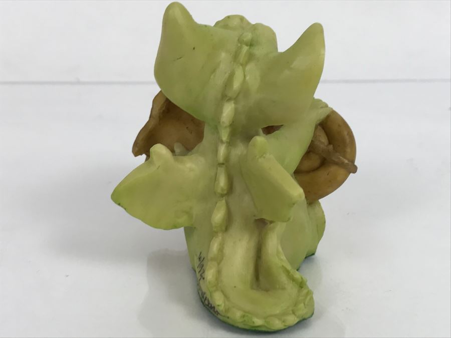 Hand Signed By Real Musgrave 10/92 - Whimsical World Of Pocket Dragons - Practice Makes Perfect - 1991 LLLLL - Made in UK [MV $80-$100 Unsigned] [Photo 10]