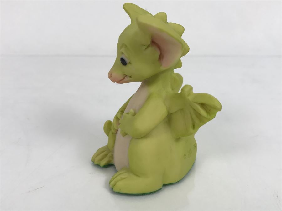 Hand Signed By Real Musgrave Pocket Dragon Figurine 1/94 - Whimsical World Of Pocket Dragons - I Ate The Whole Thing - 1992 Real Musgrave, CWS, LOL Limited - Hand Made in UK [MV $50-$75 Unsigned] [Photo 10]