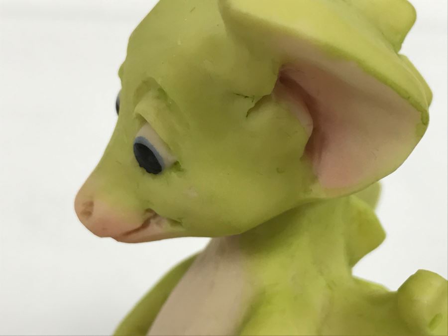 Hand Signed By Real Musgrave Pocket Dragon Figurine 1/94 - Whimsical World Of Pocket Dragons - I Ate The Whole Thing - 1992 Real Musgrave, CWS, LOL Limited - Hand Made in UK [MV $50-$75 Unsigned] [Photo 11]