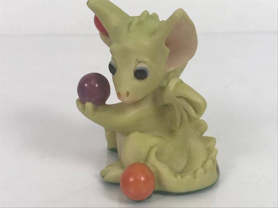 Hand Signed By Real Musgrave 10/92 - Whimsical World Of Pocket Dragons - The Juggler - 1992 LOL - Made in UK [MV $40-$70] [Photo 4]