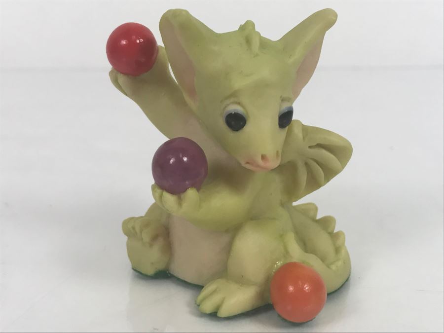 Hand Signed By Real Musgrave 10/92 - Whimsical World Of Pocket Dragons - The Juggler - 1992 LOL - Made in UK [MV $40-$70] [Photo 2]