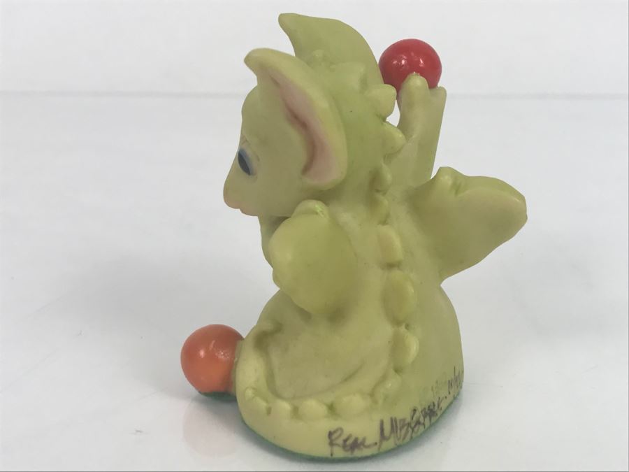 Hand Signed By Real Musgrave 10/92 - Whimsical World Of Pocket Dragons - The Juggler - 1992 LOL - Made in UK [MV $40-$70] [Photo 5]