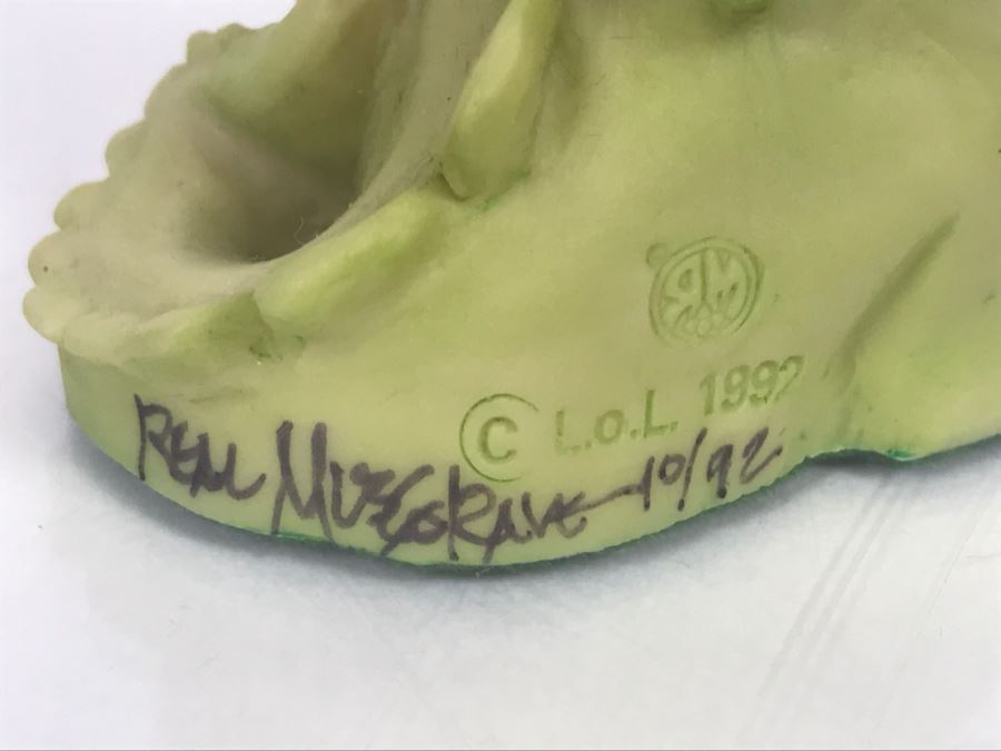 Hand Signed By Real Musgrave 10/92 - Whimsical World Of Pocket Dragons - A Pocket-Sized Tree - 1992 LOL - Made In UK - Plus Additional Limited Edition 1992 Christmas Ornament  [Photo 6]