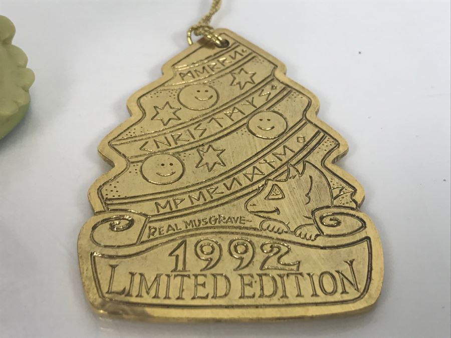 Hand Signed By Real Musgrave 10/92 - Whimsical World Of Pocket Dragons - A Pocket-Sized Tree - 1992 LOL - Made In UK - Plus Additional Limited Edition 1992 Christmas Ornament  [Photo 10]