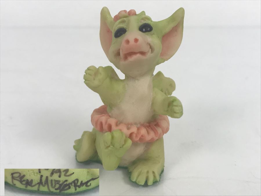 Hand Signed By Real Musgrave 10/92 - Whimsical World Of Pocket Dragons - Twinkle Toes - 1991 LLLLL - Made In UK [MV $50-$75] [Photo 1]