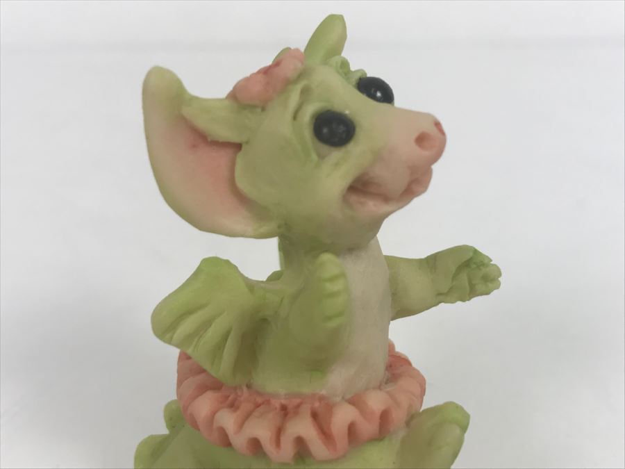 Hand Signed By Real Musgrave 10/92 - Whimsical World Of Pocket Dragons - Twinkle Toes - 1991 LLLLL - Made In UK [MV $50-$75] [Photo 4]