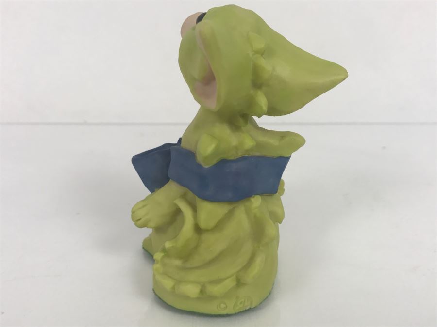 Whimsical World Of Pocket Dragons - Pocket Dragons And Friends Collectors Club - Exclusive Collectors Joining Figurine - Blue Ribbon Dragon - 1994 Real Musgrave, CWAL, CWSL - Made in UK [$90-$110] [Photo 4]