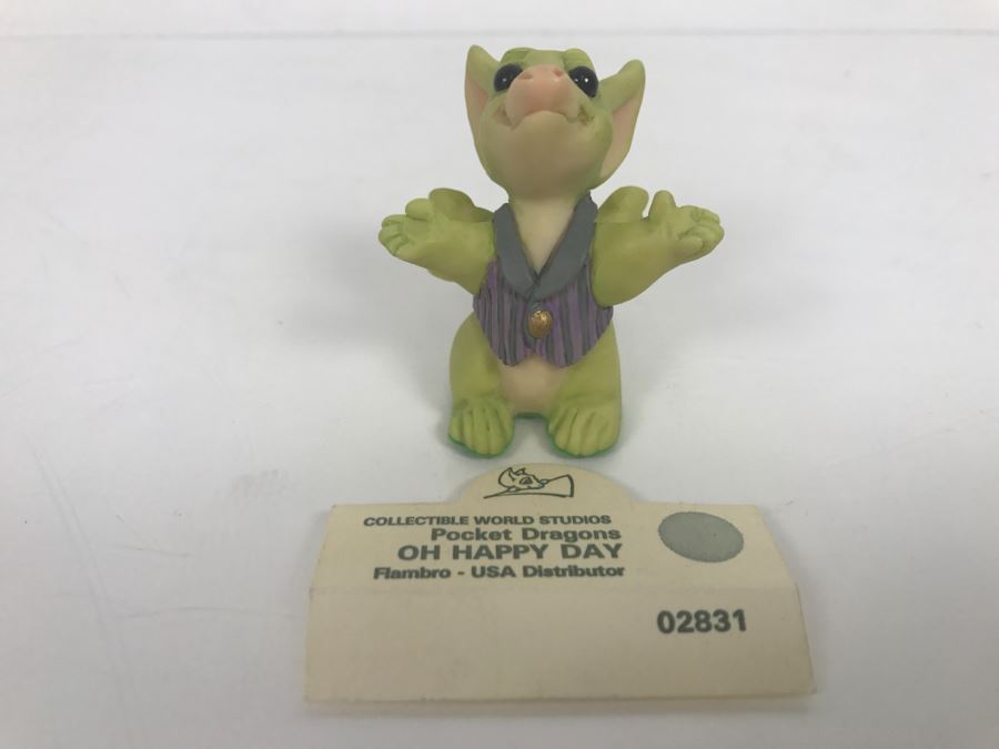 Whimsical World Of Pocket Dragons - Oh Happy Day - 1996 Real Musgrave/CWSL - Flambro [MV $25-$35] [Photo 1]