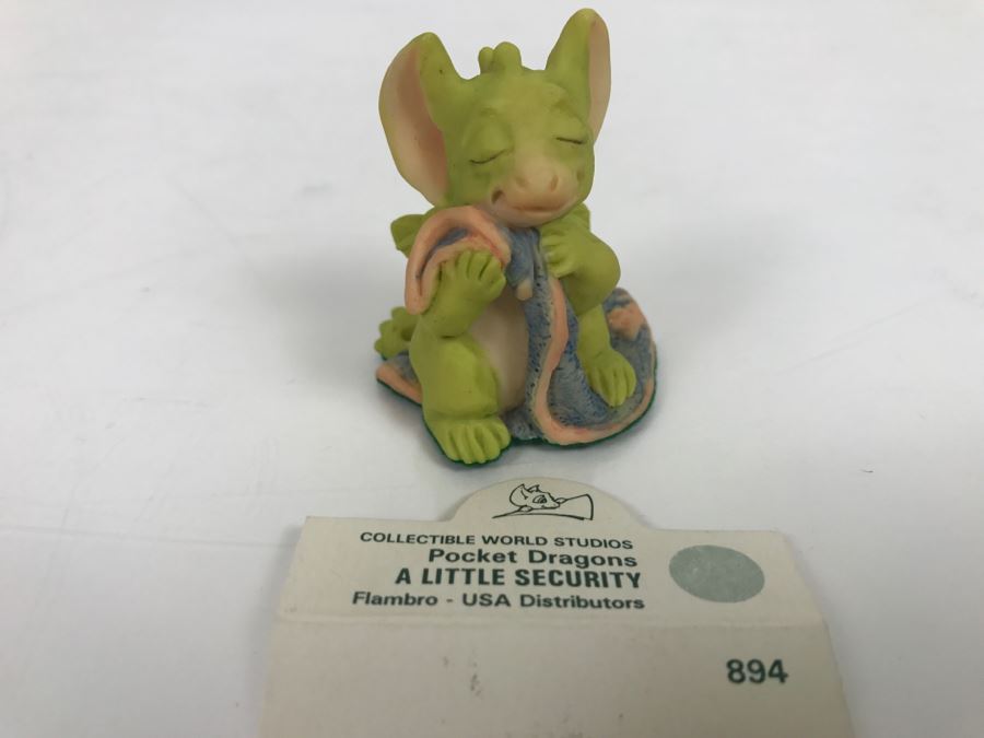 Whimsical World Of Pocket Dragons - A Little Security - 1994 RM/CWAL/CWSL - Flambro  [Photo 2]
