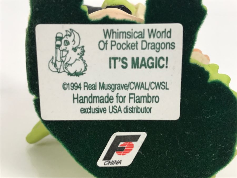 Whimsical World Of Pocket Dragons - It’s Magic! - 1994 Real Musgrave/CWAL/CWSL - Handmade For Flambro Exclusive USA Distributor [MV $30-$40] [Photo 7]