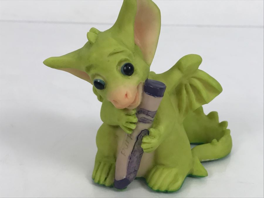 Whimsical World Of Pocket Dragons - Purple - 1995 Real Musgrave/CWAL/CWSL - Handmade For Flambro Exclusive USA Distributor [MV $20-$30] [Photo 9]