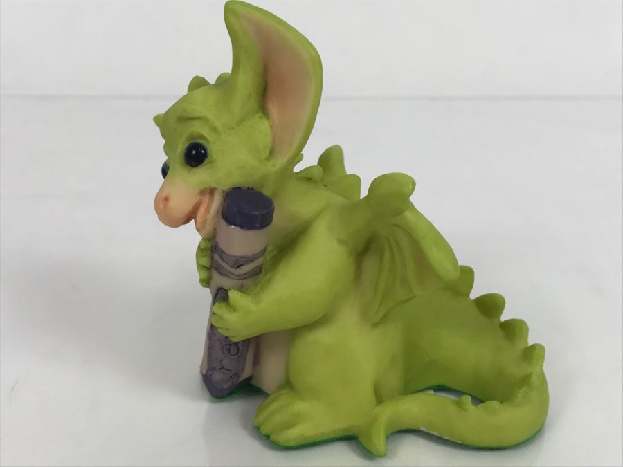 Whimsical World Of Pocket Dragons - Purple - 1995 Real Musgrave/CWAL/CWSL - Handmade For Flambro Exclusive USA Distributor [MV $20-$30] [Photo 4]