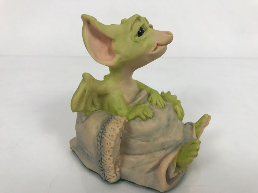 Whimsical World Of Pocket Dragons - Sleepy Head - 1991 Real Musgrave/CWAL Ltd/CWSL Ltd - Handmade For Flambro - Exclusive USA Distributor [MV $70-$90] [Photo 3]