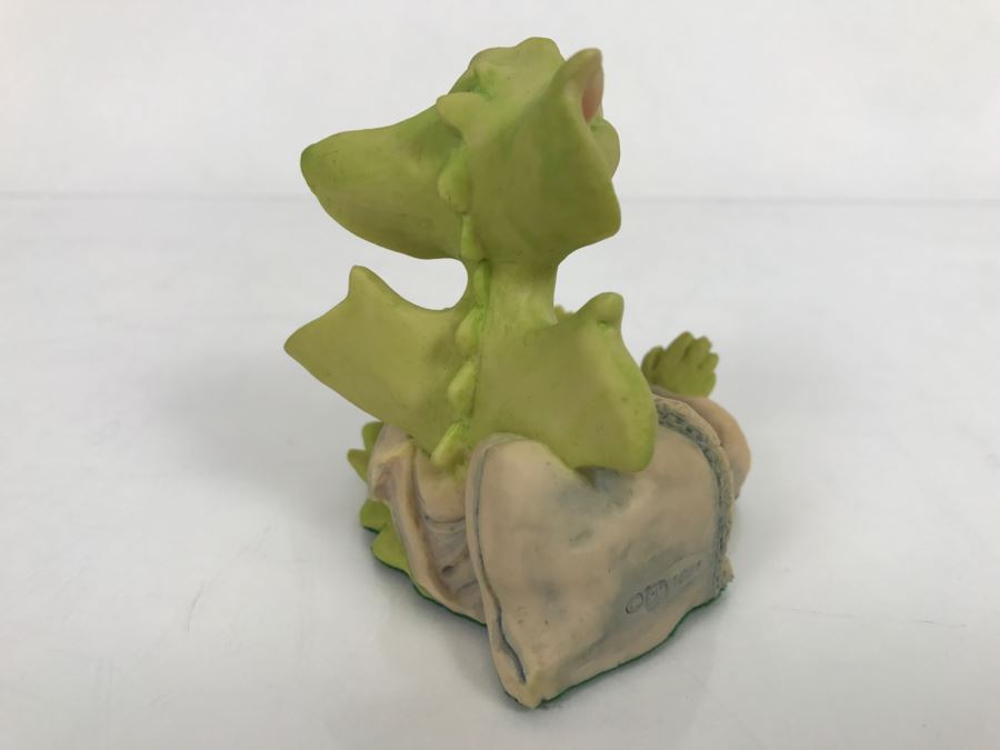 Whimsical World Of Pocket Dragons - Sleepy Head - 1991 Real Musgrave/CWAL Ltd/CWSL Ltd - Handmade For Flambro - Exclusive USA Distributor [MV $70-$90] [Photo 4]