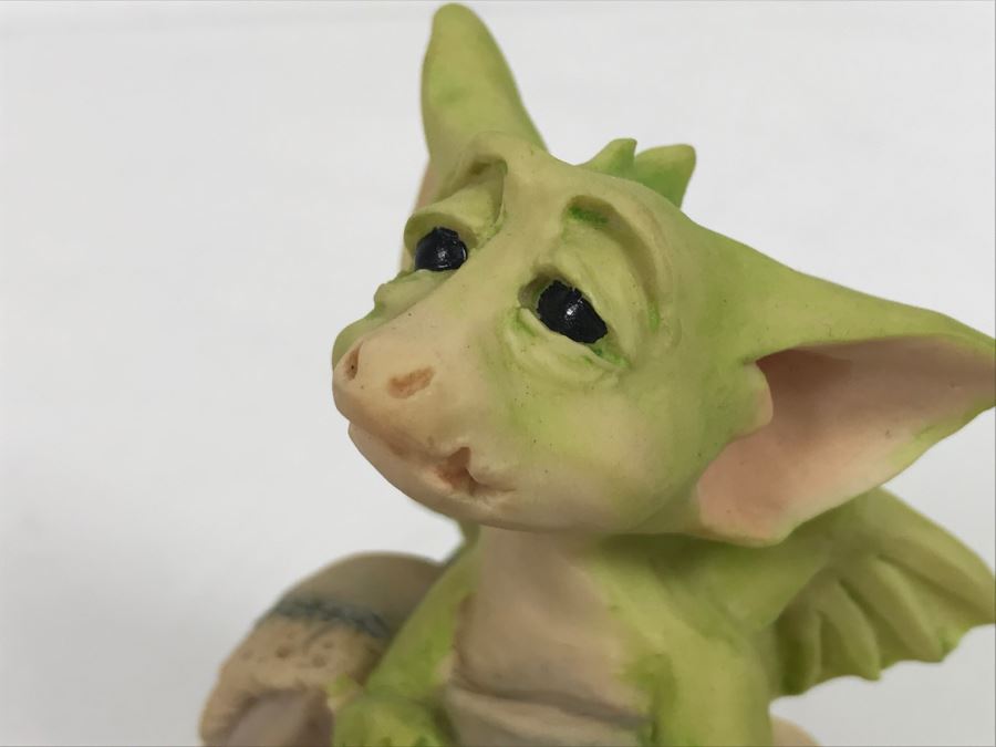 Whimsical World Of Pocket Dragons - Sleepy Head - 1991 Real Musgrave/CWAL Ltd/CWSL Ltd - Handmade For Flambro - Exclusive USA Distributor [MV $70-$90] [Photo 9]