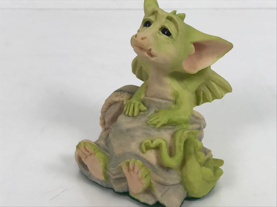 Whimsical World Of Pocket Dragons - Sleepy Head - 1991 Real Musgrave/CWAL Ltd/CWSL Ltd - Handmade For Flambro - Exclusive USA Distributor [MV $70-$90] [Photo 8]