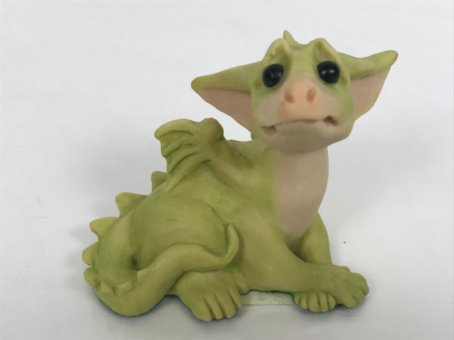 Whimsical World Of Pocket Dragons - In Trouble Again - 1994 Real Musgrave/CWAL Ltd/CWSL Ltd - Handmade For Flambro - Exclusive USA Distributor [MV $18-$25] [Photo 1]