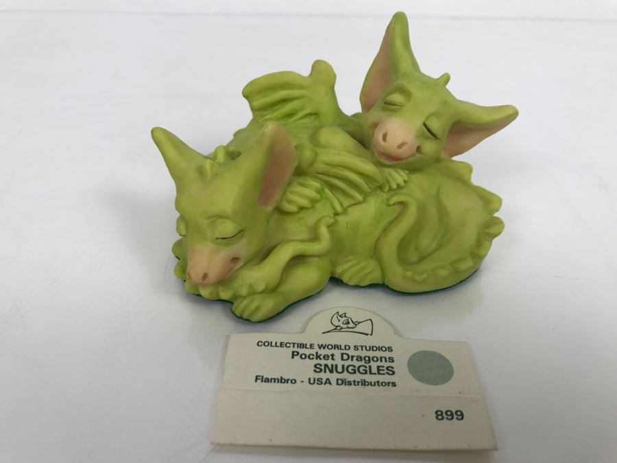 Whimsical World Of Pocket Dragons - Snuggles - 1994 Real Musgrave/CWAL/CWSL - Handmade For Flambro - Exclusive USA Distributor [MV $30-$40] [Photo 1]