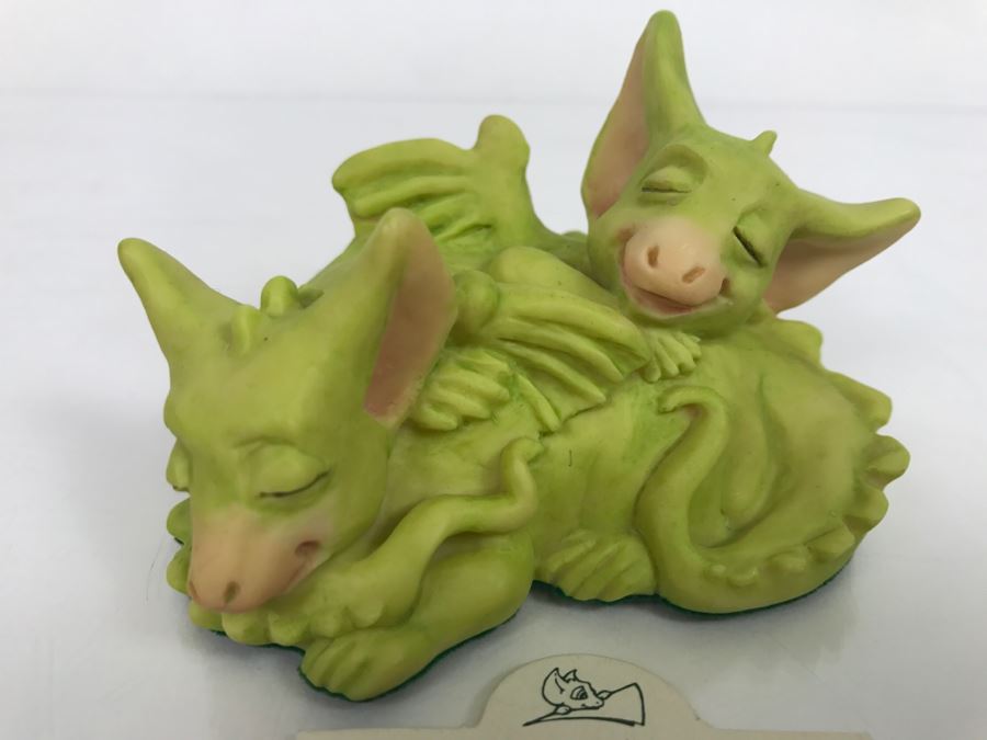 Whimsical World Of Pocket Dragons - Snuggles - 1994 Real Musgrave/CWAL/CWSL - Handmade For Flambro - Exclusive USA Distributor [MV $30-$40] [Photo 3]