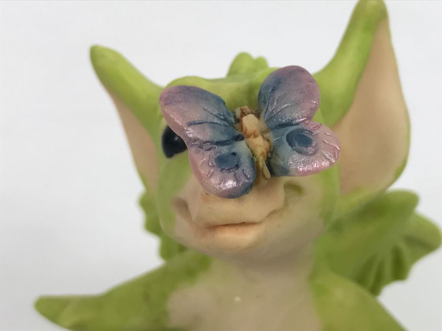 Whimsical World Of Pocket Dragons - Butterfly Kisses - 1994 RM/CWAL/CWSL - Flambro [MV $35-$50] [Photo 9]