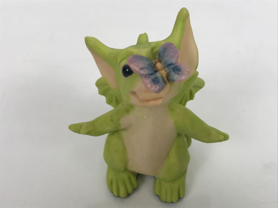 Whimsical World Of Pocket Dragons - Butterfly Kisses - 1994 RM/CWAL/CWSL - Flambro [MV $35-$50] [Photo 3]