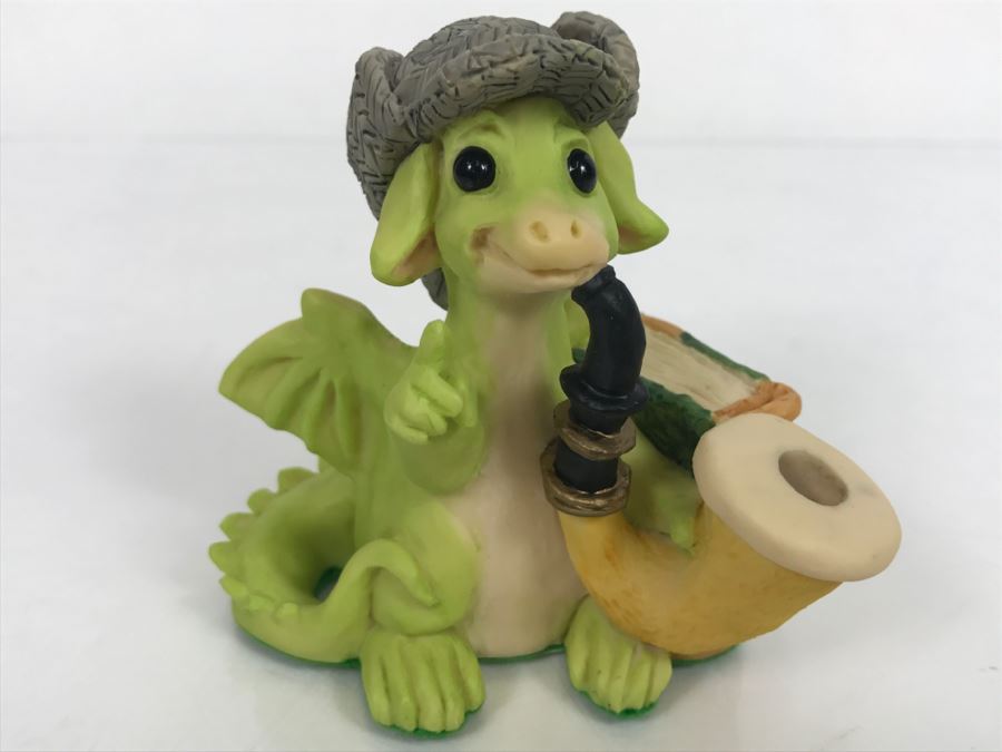 Whimsical World Of Pocket Dragons - Elementary My Dear - 1995 RM/CWAL/CWSL - Flambro [MV $35-$50] [Photo 1]