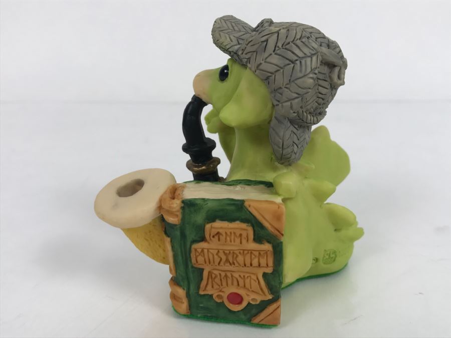 Whimsical World Of Pocket Dragons - Elementary My Dear - 1995 RM/CWAL/CWSL - Flambro [MV $35-$50] [Photo 4]