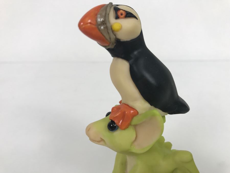 Whimsical World Of Pocket Dragons - He Ain’t Heavy… He’s My Puffin - 1996 Real Musgrave/CWSL - Handmade For Flambro [MV $30-$40] [Photo 8]