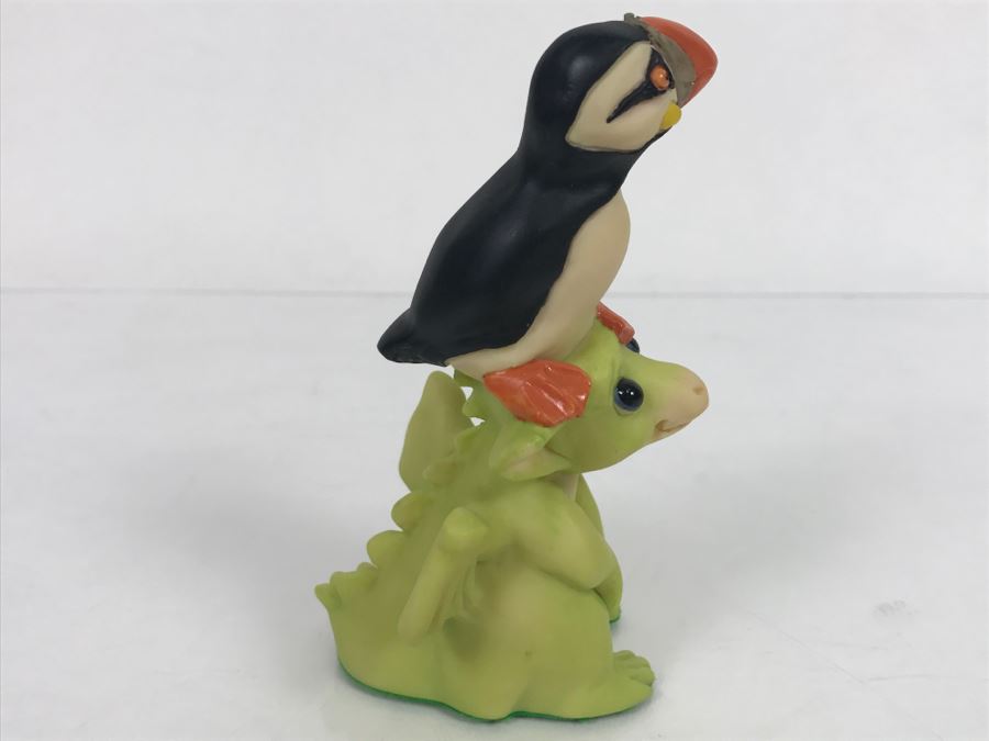 Whimsical World Of Pocket Dragons - He Ain’t Heavy… He’s My Puffin - 1996 Real Musgrave/CWSL - Handmade For Flambro [MV $30-$40] [Photo 4]