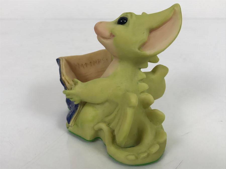 Whimsical World Of Pocket Dragons - Good News - 1996 Real Musgrave/CWSL - Handmade For Flambro - Exclusive USA Distributor [MV $40-$60] [Photo 9]