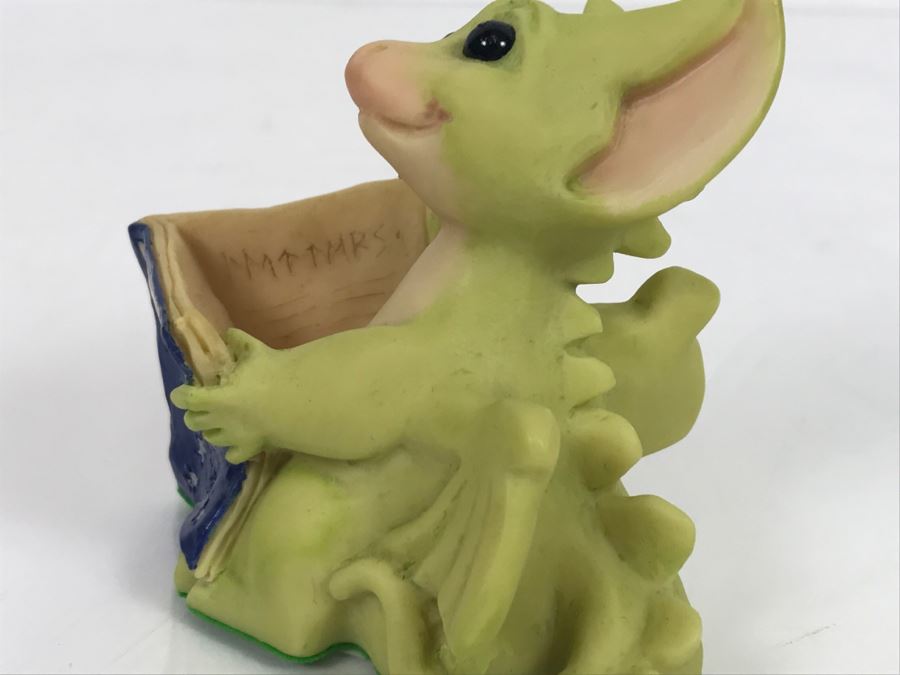 Whimsical World Of Pocket Dragons - Good News - 1996 Real Musgrave/CWSL - Handmade For Flambro - Exclusive USA Distributor [MV $40-$60] [Photo 8]