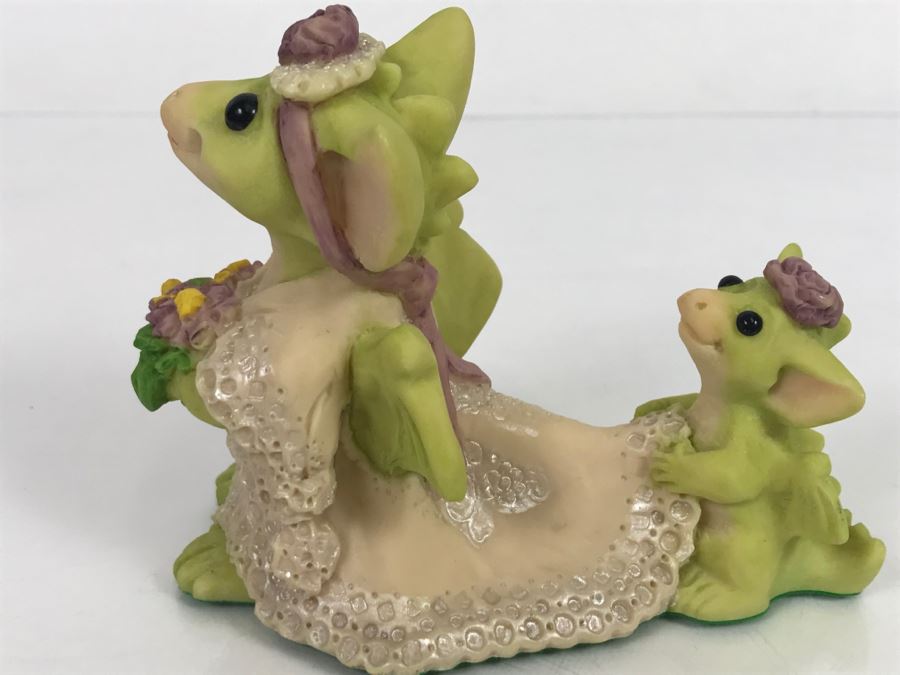 Whimsical World Of Pocket Dragons - I’ll Be The Bride - 1995 Real Musgrave/CWAL/CWSL - Handmade For Flambro - Exclusive USA Distributor  [Photo 7]