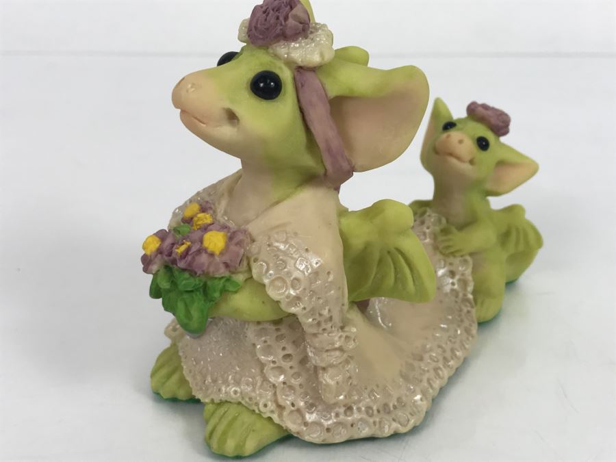 Whimsical World Of Pocket Dragons - I’ll Be The Bride - 1995 Real Musgrave/CWAL/CWSL - Handmade For Flambro - Exclusive USA Distributor  [Photo 6]