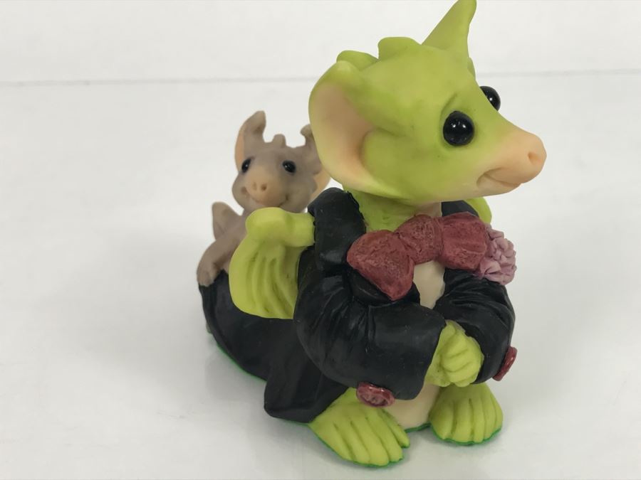 Whimsical World Of Pocket Dragons - I’ll Be The Groom - 1995 Real Musgrave/CWAL/CWSL - Handmade For Flambro - Exclusive USA Distributor  [Photo 8]