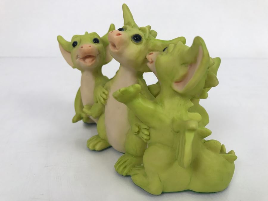 Whimsical World Of Pocket Dragons - Sees All… Knows All - 1995 Real Musgrave/CWAL/CWSL - Handmade For Flambro - Exclusive USA Distributor  [Photo 3]